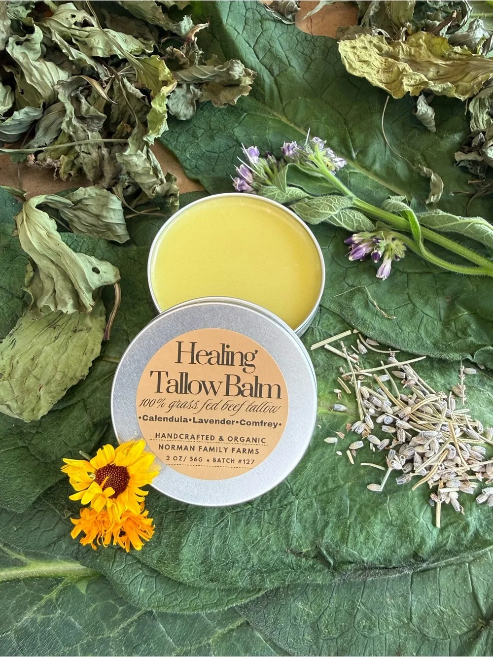 Tallow Balm - Nourishing Body Salve in Yellow
